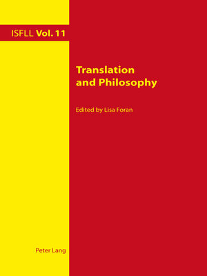 cover image of Translation and Philosophy